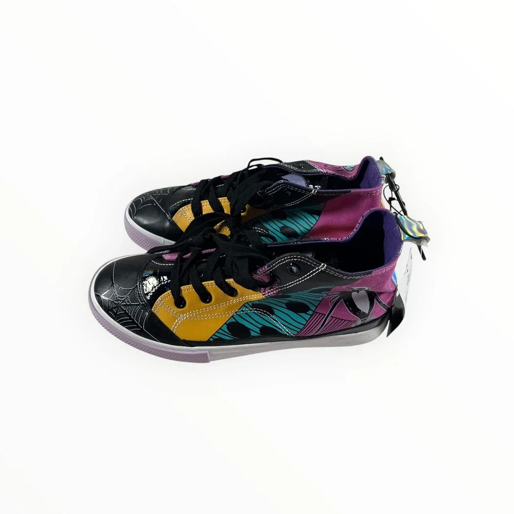 Disney Ground Up Nightmare Before Christmas Sally Patchwork High Top Sneakers